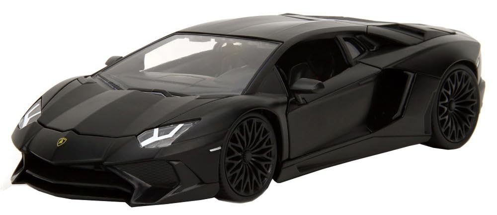 Kyosho Jada Toys Fast Furious Series Scale F7 Lamborghini Aventador SV Black Finished Model JADA36152 & 1/24 (Show)