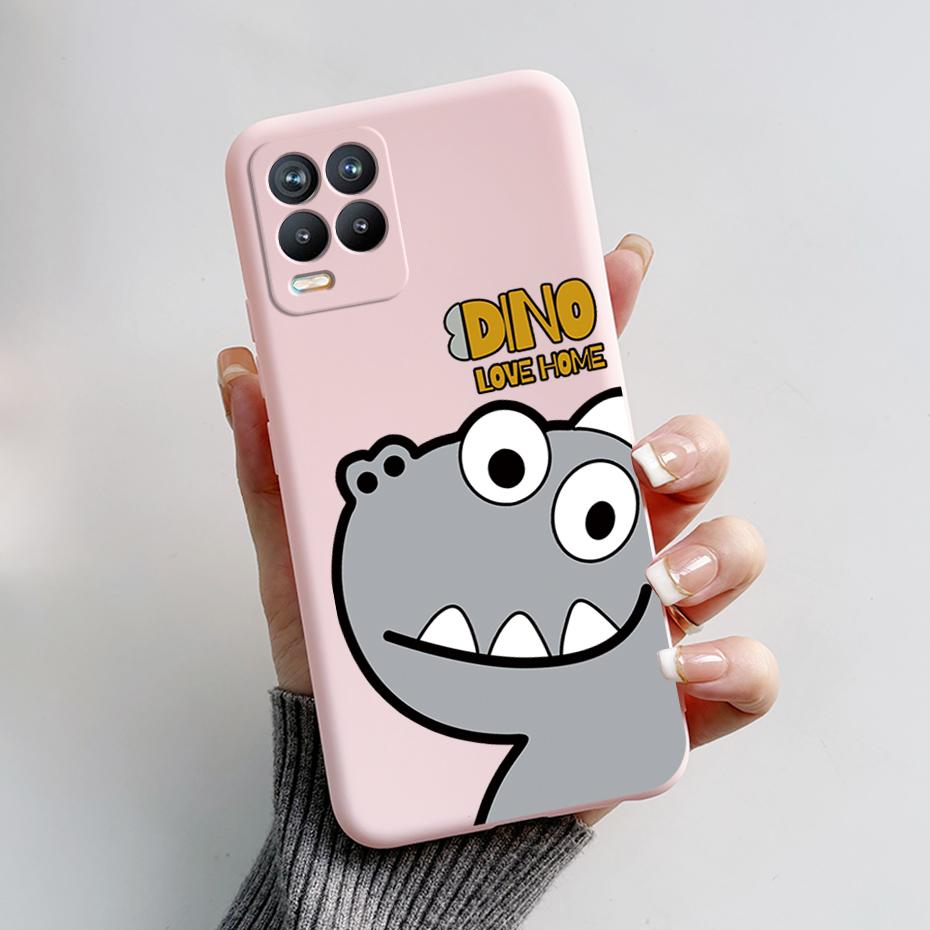 For Realme 8 Case Bear Cartoons Cat Cute Cover Coques For Realme 8 Pro Phone Cases Cover Realme8 5G Realme 8i Fundas Soft Capa