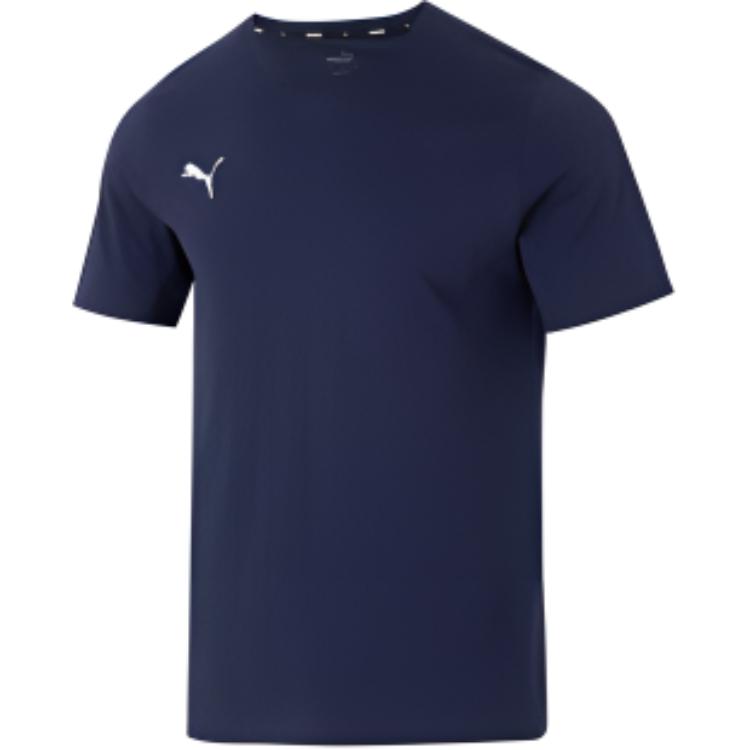 Puma Comfortable Breathable Round Neck Short Sleeve T-Shirt Men Tops Blue 658615-06
