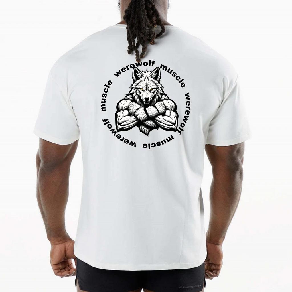 Мужская футболка Спортивная Мышечная Фитнес Футболка Блузки Свободный Короткий Рукав Летняя Бодибилдинг Футболка Летняя Мужская Хлопковая С Круглым Вырезом Топы