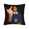 MMbappes Soccer Meme   Square Pillow Cases  Cushion Cover Funny Zipper Decorative Pillowcase for Sofa xcm