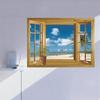 Новое окно 3D принт с видом на пляж морской пейзаж настенные наклейки художественная роспись наклейка обои Декор в гостиную
