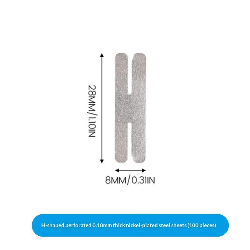 100 шт. Многоугольная никелевая пластина для аккумуляторов 18650, никелевая пластина для литиевых аккумуляторов для точечной сварки, листы для соединения аккумуляторов