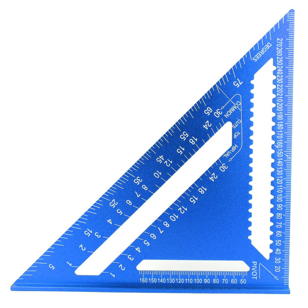 12-дюймовый стропильный угольник 45 90 градусов плотницкий треугольный линейка алюминиевый сплав деревообработка метрическая