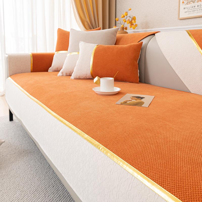 Подушка для дивана Chenier, легкая роскошь, высокий стиль, простой современный, нескользящая подушка для сиденья, универсальная для четырех сезонов, чехол для дивана, ткань для чехла