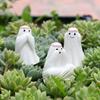 3pcs Resin Halloween Ghost Decor Set Cartoon Cute Floral Haunting Ornaments Funny Ghost Art Sculpture Gift