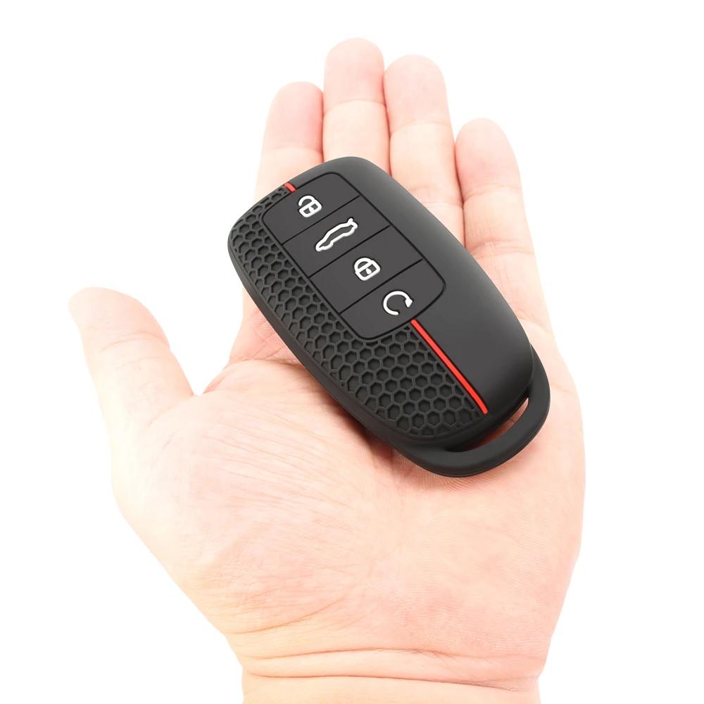 Силиконовый чехол для автомобильного смарт-ключа Чехол для Chery Tiggo 8 Pro Tiggo 8 plus max 5 plus 7pro Shell Bag Keychain Protector 4 Button