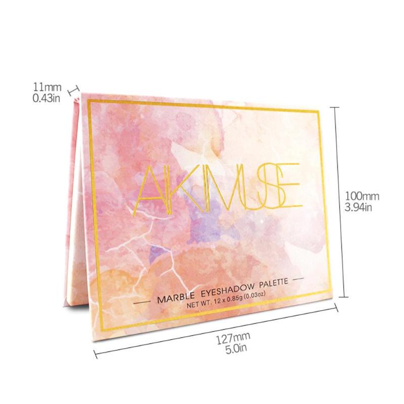 12-цветная палитра теней для век с блестками, долговечные матовые, металлические мерцающие тени для век, водонепроницаемые