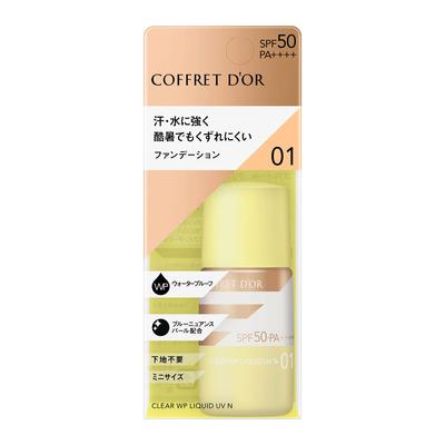 Coffret Clear WP Liquid UVn 01 Foundation Яркий цвет кожи d'Or SPF50 PA++++