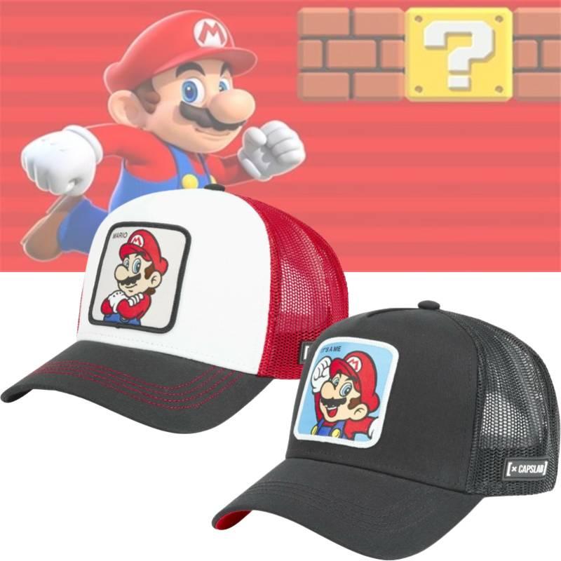 Cute And Sweet Mario Character Cotton Baseball Cap For Protection And Warmth