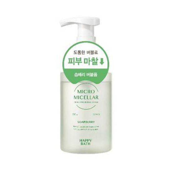 HAPPY BATH Micro Clean Bubble Cleansing Foam 300ML (Soapberry/Deep)