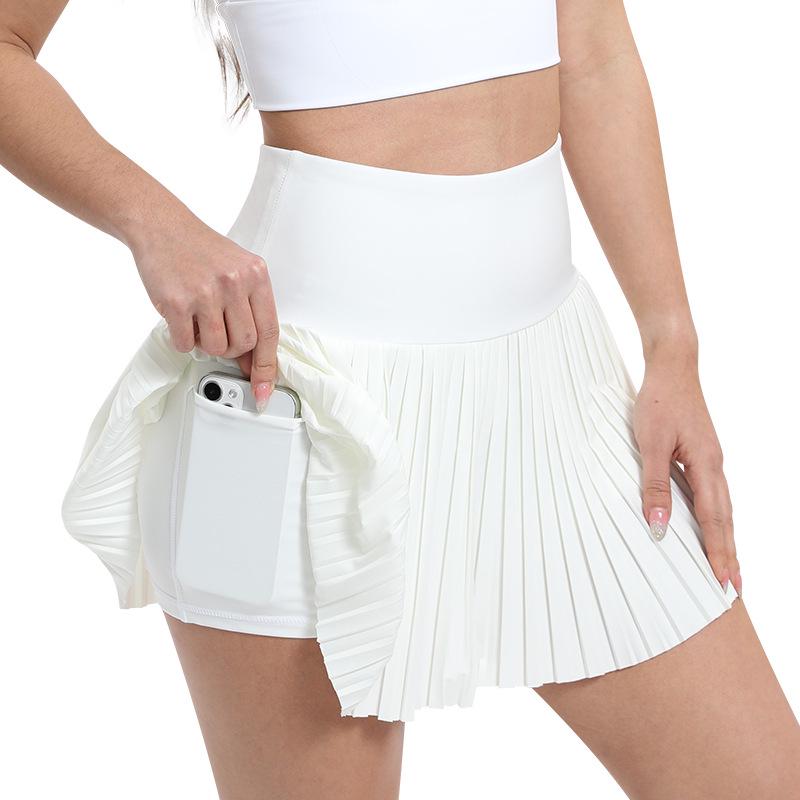 Плиссированная мини-юбка для йоги, тренировок, бега и гольфа – Дизайн против просвечивания для лета