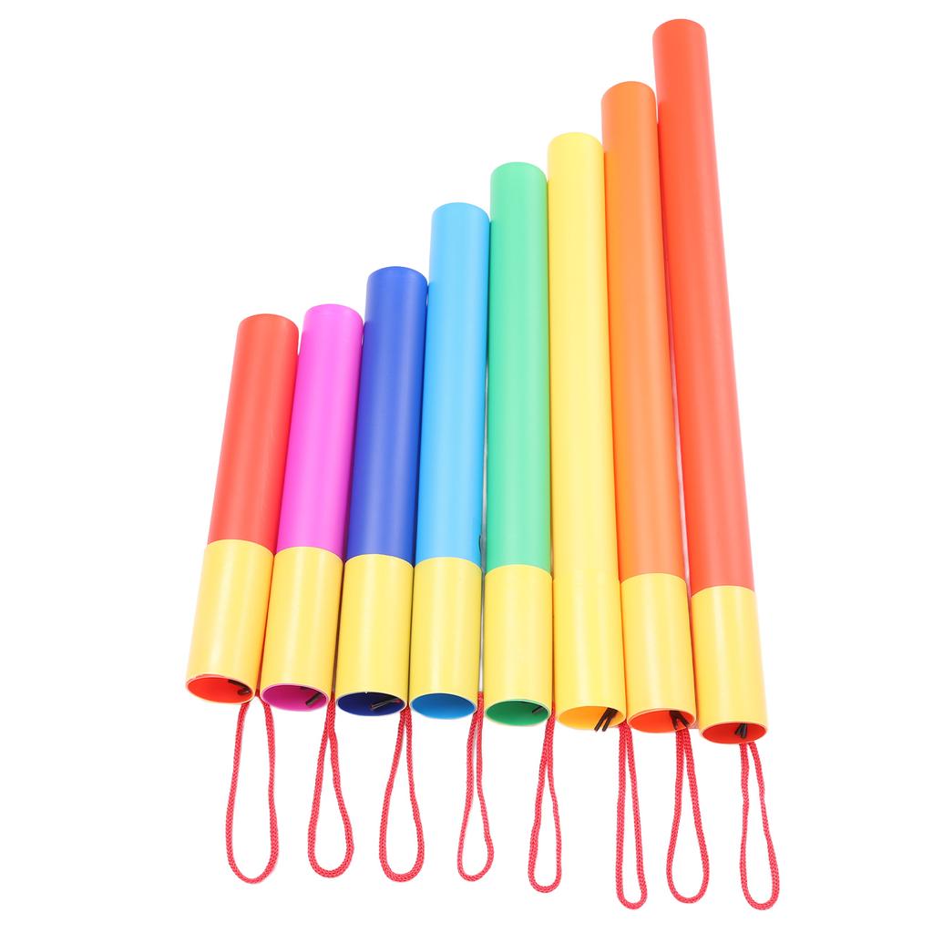 Набор из 8 музыкальных звуковых трубок Пластиковая интерактивная образовательная музыкальная трубка Ударный инструмент для детей