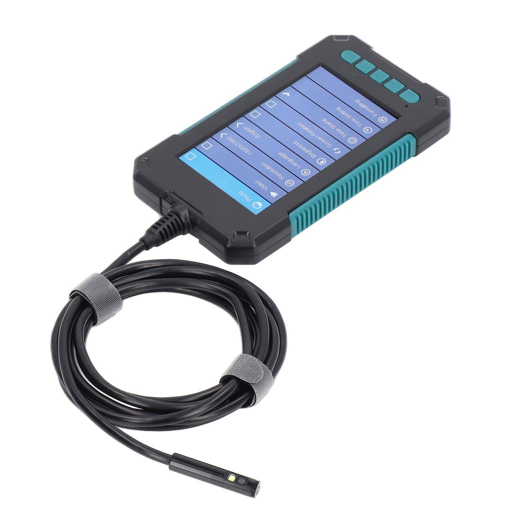 Цифровой эндоскоп с объективом 8 мм, экраном IPS 4,3 дюйма, промышленная инспекционная камера со светодиодной подсветкой, постоянный ток 5 В 10