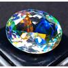 Natural Mystic Topaz Rainbow 25-26 Ct Oval Cut Certified Stunning Gemstone