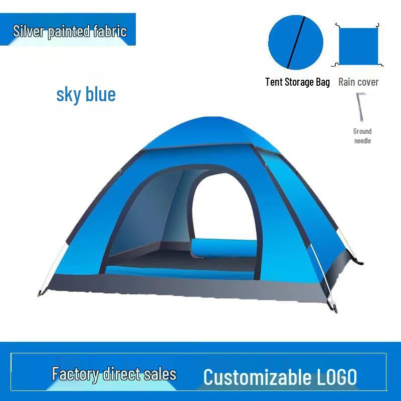 Automatic Pop-up Tent for 3-4 People - Outdoor, Beach, Rainproof