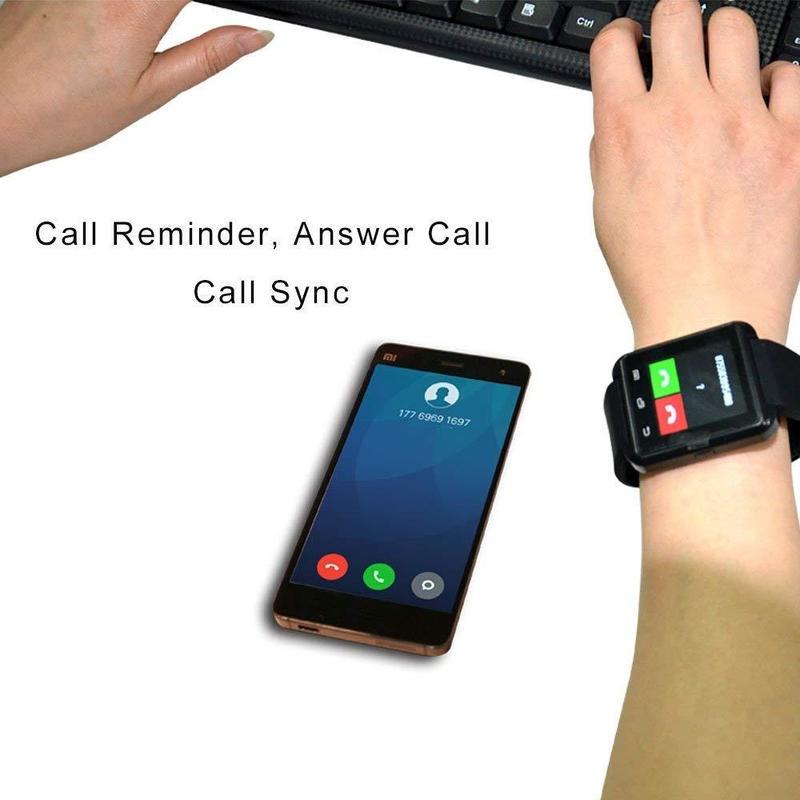 Спортивные часы U80 Bluetooth Smart Watch Smartwatch Наручные часы для IPhone, Android, IOS. Черный