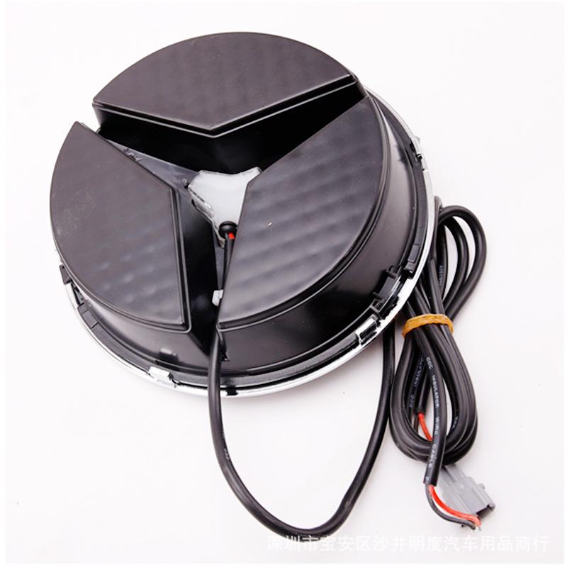 Светодиодная эмблема с логотипом на решетку радиатора автомобиля, зеркальная поверхность, светящийся декоративный свет для Mercedes Benz W205 W218 W204 W176 W212