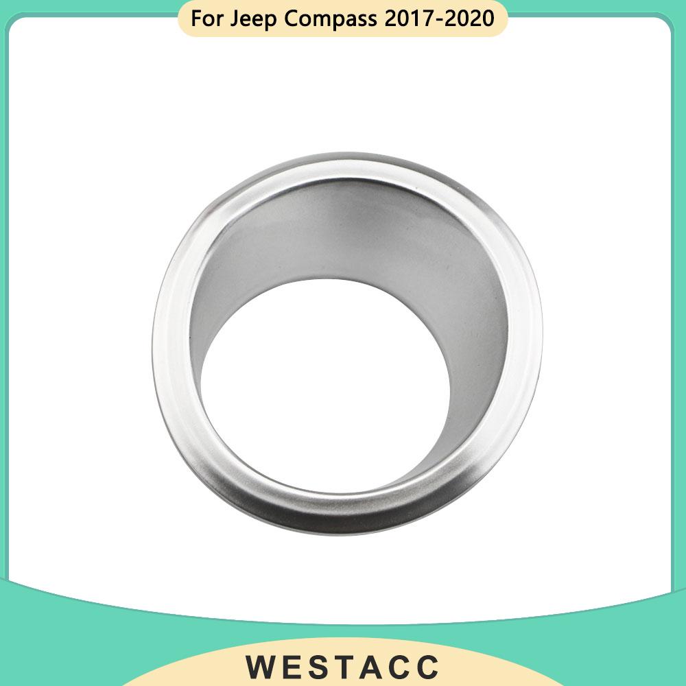 Крышка кнопки запуска ключа зажигания автомобиля, декоративная наклейка для Jeep Compass 2017 - Интерьер