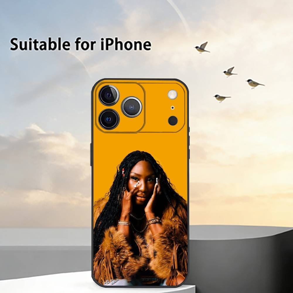 Aya Nakamura Pop Phone Case For iPhone 17, 16,15,14,13,12,11 Plus,Pro Max, Others Soft Black Cover