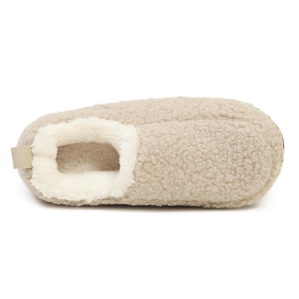 Теплые бархатные нескользящие зимние хлопковые тапочки на толстой подошве