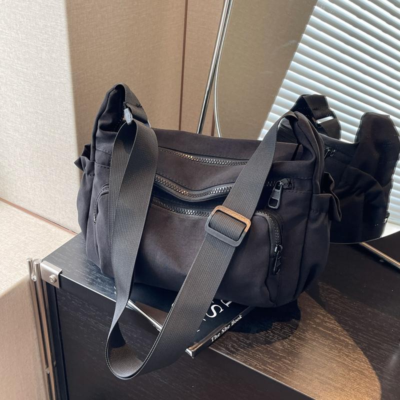 Solid Color Shoulder Bag Women's Large Capacity Crossbody Bag