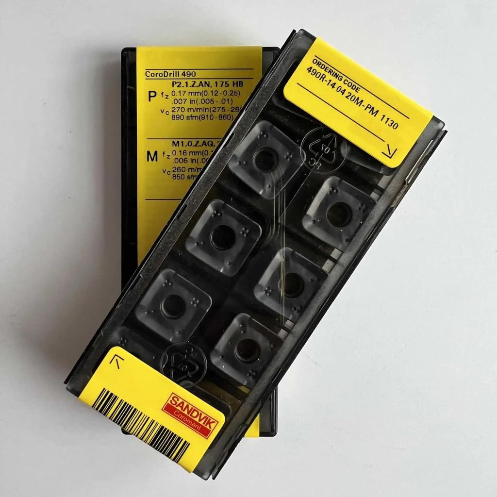 Original Sandvik / 490R-140420M-PM 1130 /Carbide CNC Blade 10 PCS
