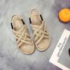 Fashion Hemp Sandals Women Summer 2024 Flat Beach Sandals Heels Women Casual Platform Shoes Slip-On Outdoor Platform Designer Sandals