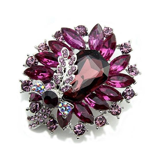 Женская брошь для банкета и вечеринки, синяя прозрачная брошь в форме бабочки