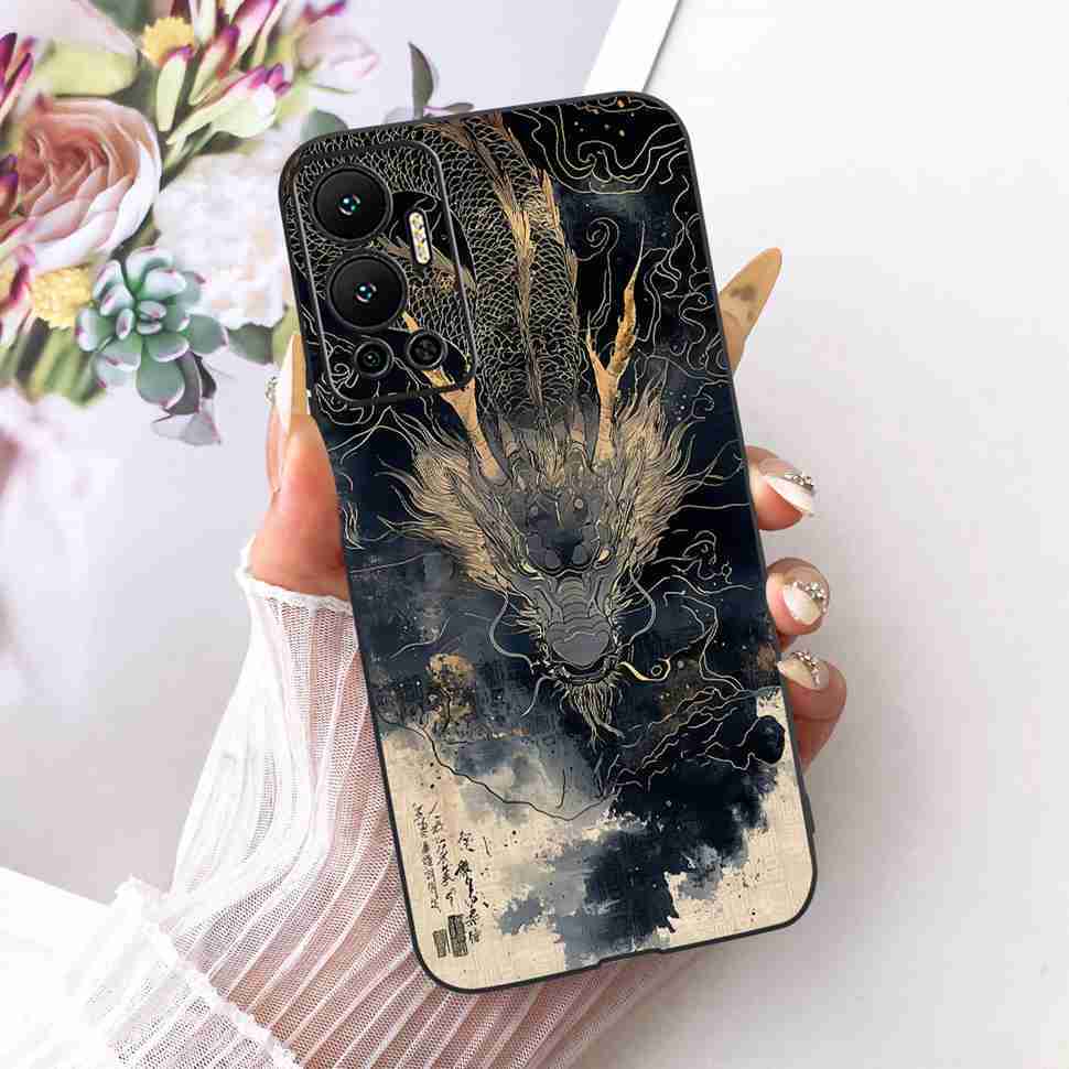 Чехол для Infinix Hot 12 2022 Животный Рисунок Мягкий Силиконовый Чехол для Телефона Для Infinix Hot 12 Hot12 X6817 X6817B