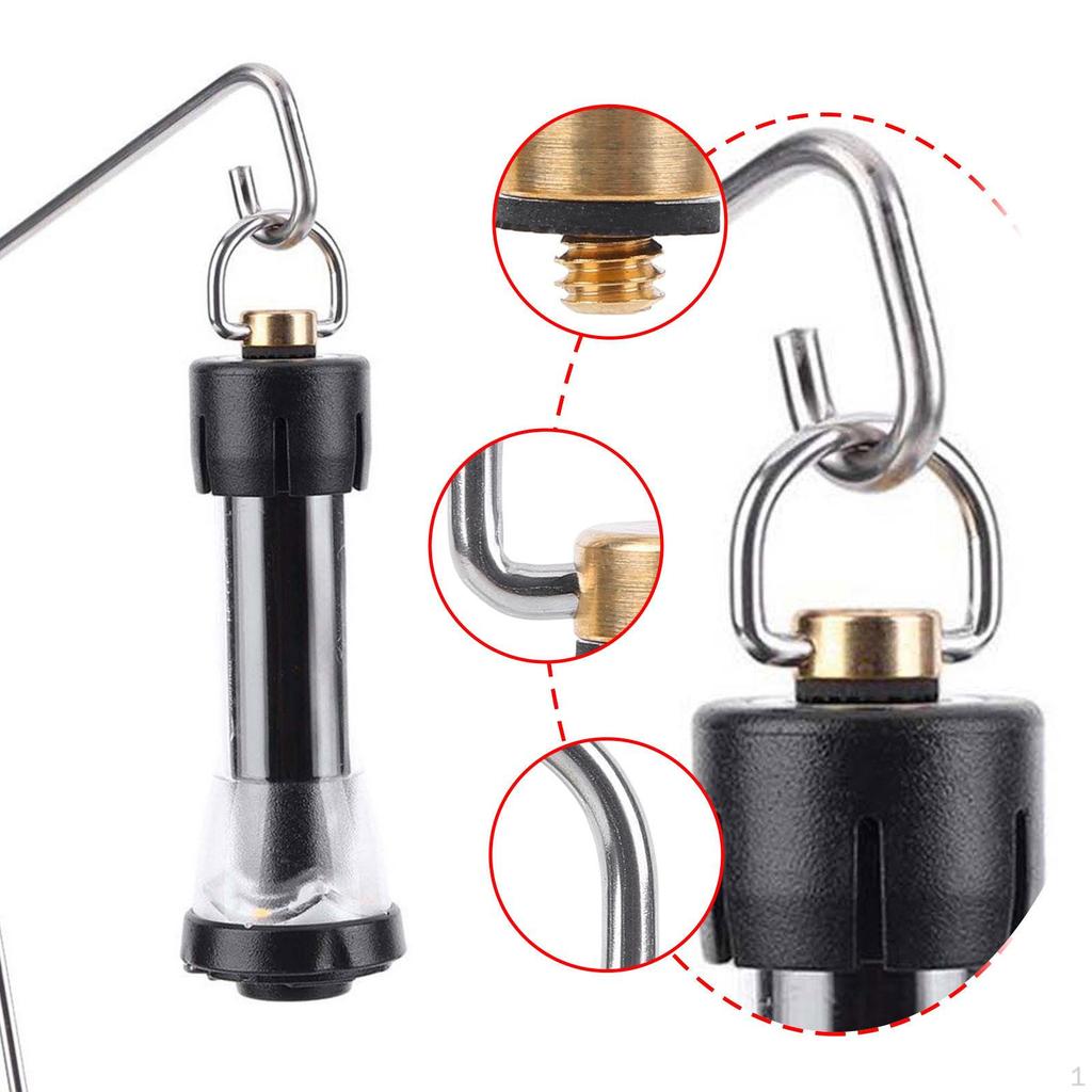 Светодиодный кемпинговый светильник, D-образное кольцо, резьба 1/4 дюйма, прочная универсальная петля для подвешивания лампы на открытом воздухе