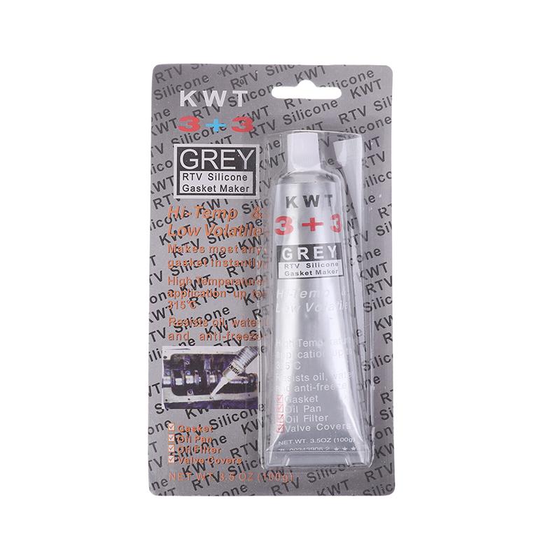 1 шт. автомобильный герметик RTV силиконовый прокладочный материал 3+3 черный высокотемпературный герметик маслостойкий для двигателей автомобильный герметик