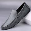 Весенне-осенние лоферы из итальянской кожи, мягкая подошва, дышащие, модные кожаные туфли, повседневные мокасины, мужские деловые туфли