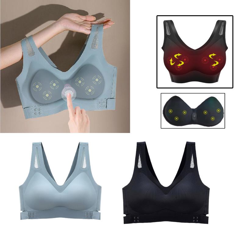 Электрический массажер для груди для женщин, удобный съемный дизайн с вибрацией для увеличения бюста