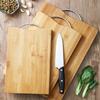 3-Piece Cutting Board, Kitchen Cutting Board, Bamboo Cutting Mat for Cooking, Non-Slip Cutting Board with Hanging Hole, Thick Cutting Sheet for Meat,