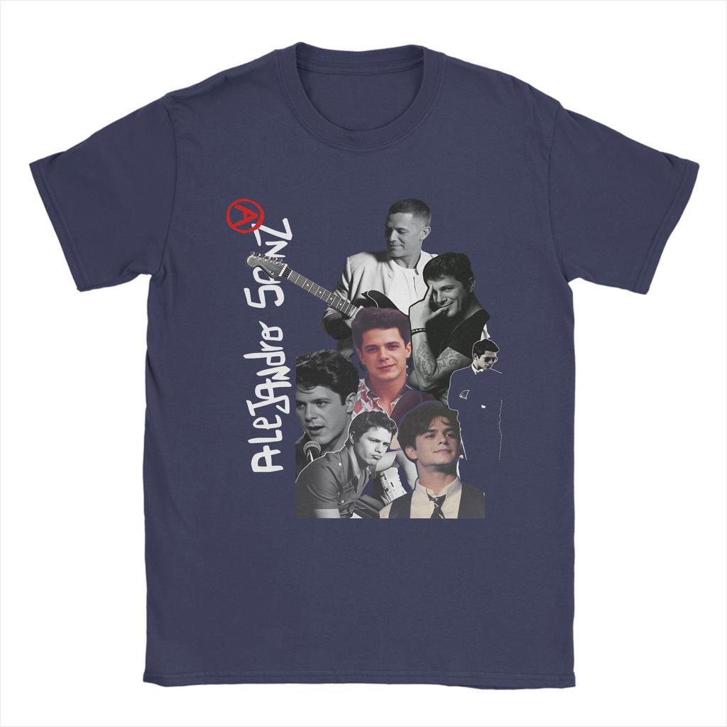 Singer Alejandro Sanz Pop Music Cotton TShirt For Men Summer Vintage T Shirts Leisure Tees Oversized Cheap Tops