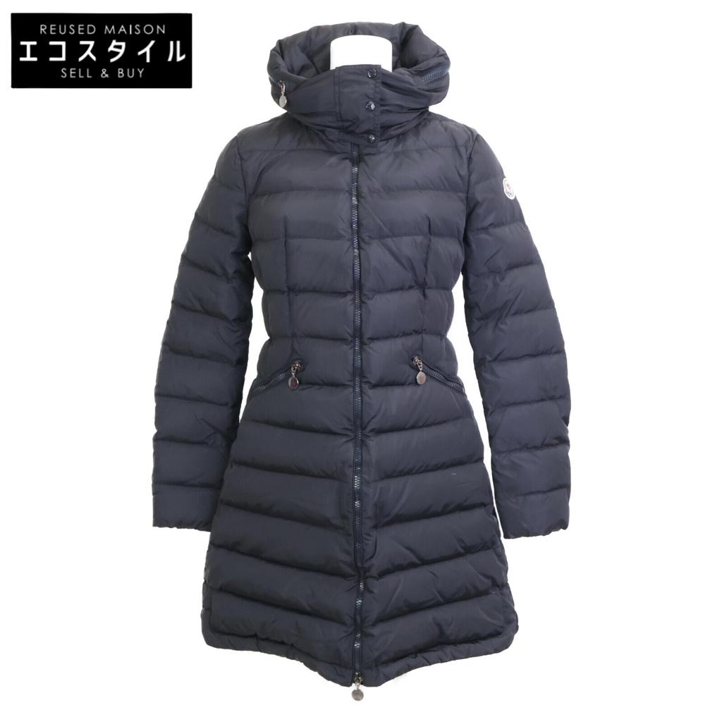 Moncler FLAMME Down Coat Coat 0 NavyUsed