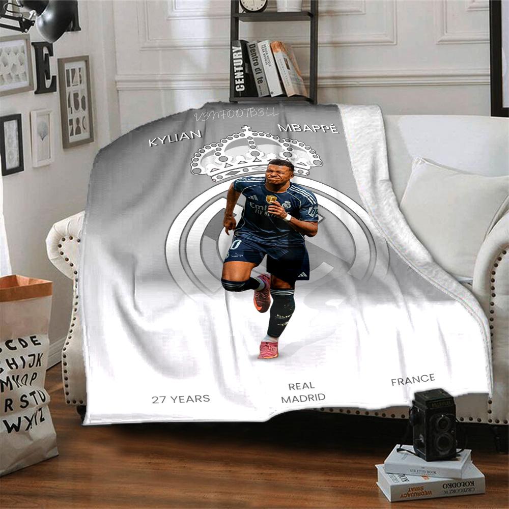 Star Player Kylian Mbappé Blanket Comfortable Great for Bedding Couch Bed All-Season Use Stylish Decor Perfect Gift for Relatives and Friends