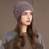 Fashion Winter Women's European and American Knitted Pullover Hat, Wind and Cold Warm Wool Hat