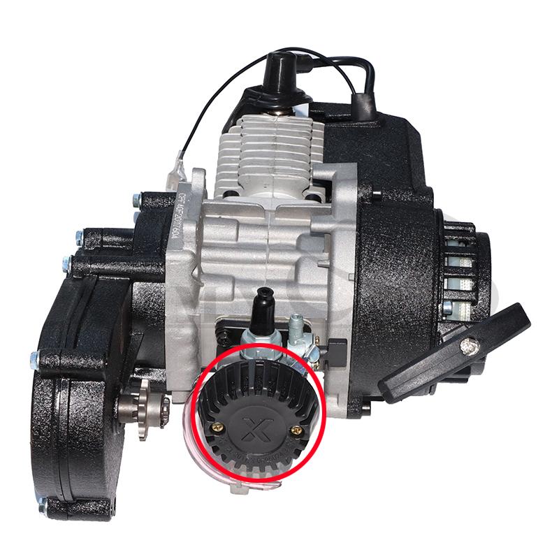 Двухтактный двигатель с редуктором для мини-мотоцикла 47cc 49cc 50cc, бензинового скутера, квадроцикла, велосипеда, питбайка