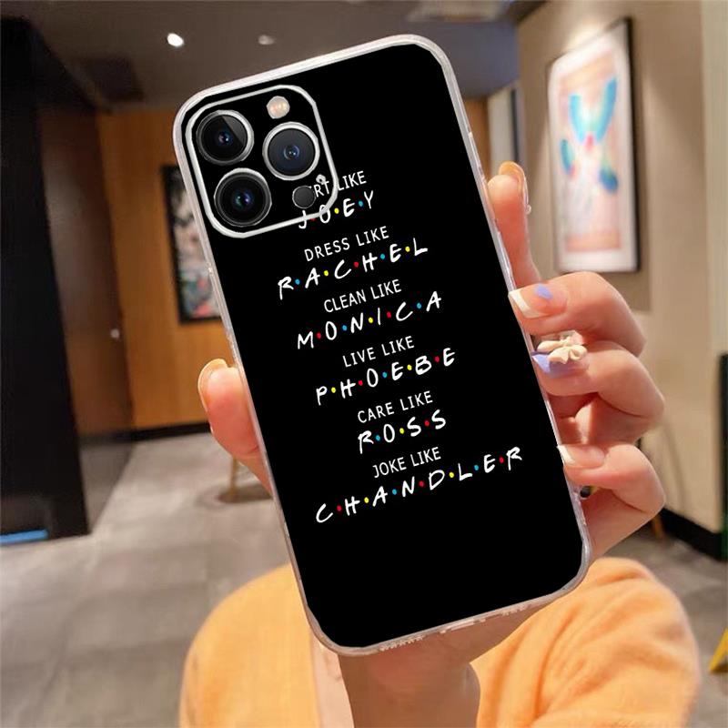 Чехол для телефона Для iphone 17 Pro Max Air 16 15 14 13 Pro Max 15 16 Pro 15Plus Сериал Друзья Чехол Funda Capa Cell