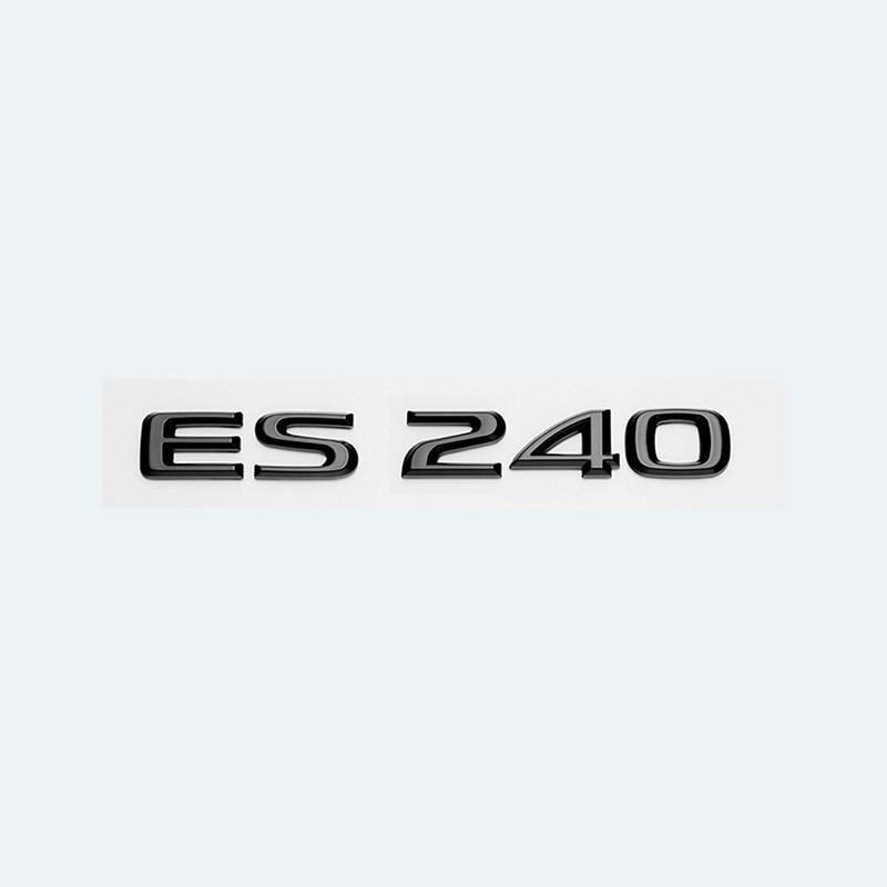 ABS Letters ES200 ES240 ES250 ES300h ES350 Glossy Black Emblem Car Trunk Badge Modified Upgraded Sticker for Lexus ES Series VH6
