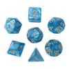 7pcs/lot Polyhedral Dice Set Double-Colors Dice D4 D6 D8 D10 D% D12 D20 for DND RPG Table Games