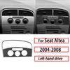 Для Seat Altea 2004-2008 Карбоновые Декоративные Наклейки на Центральную Консоль, Воздуховоды, Панель CD, Спидометр, Ручку Двери