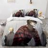 Комплект постельного белья Death Note Single Twin Full Queen King Size Bed Set Adult Kids Bedroom Duvet cover Sets 3D Print Anime Death Note A