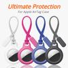 2Pcs Case For Apple Airtags Locator with Strap Protective Cover Anti-Lost Keychain Case for Airtag Holder Tracker Keys Bags Luggage
