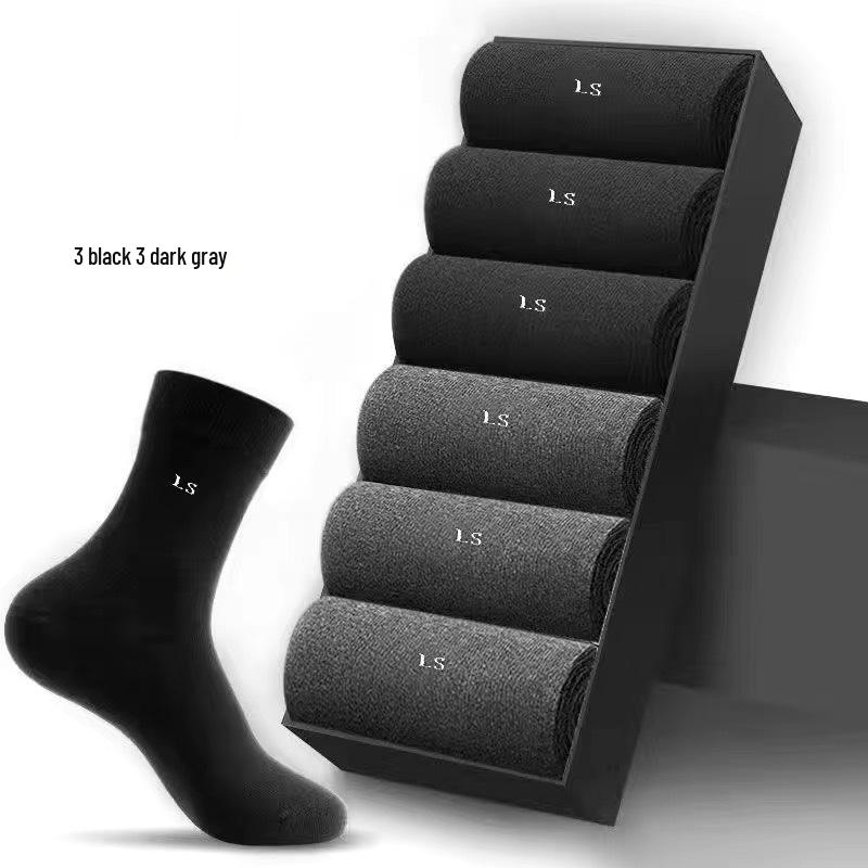 Mens Midtube Socks Cotton Breathable Sweatabsorbent Suitable For All Seasons Business And Sports