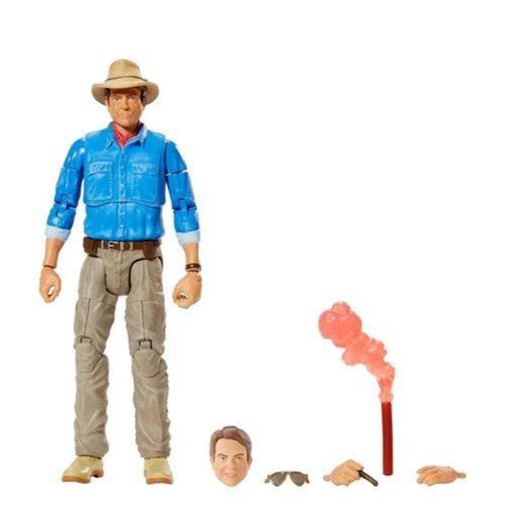 Mattel Jurassic World Jurassic Park Amber Collection Ray Arnold Figure Doll with Working Joints 8 and GWP81 [Dinosaur Toy] [Ages Up]