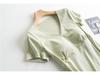 Short Sleeve Maternity Nursing Pajama Top - Pure Cotton, Breathable Spring/Summer Style