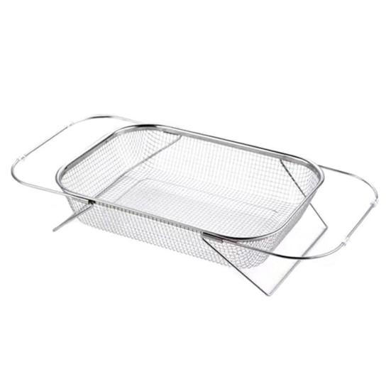 Sink Drainer Basket Stainless Steel Expandable Sink Colander Strainer Basket for Vegetables Fruits Pasta Dishes